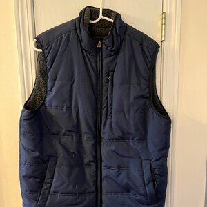 Mens Fleece Lined Vest Large